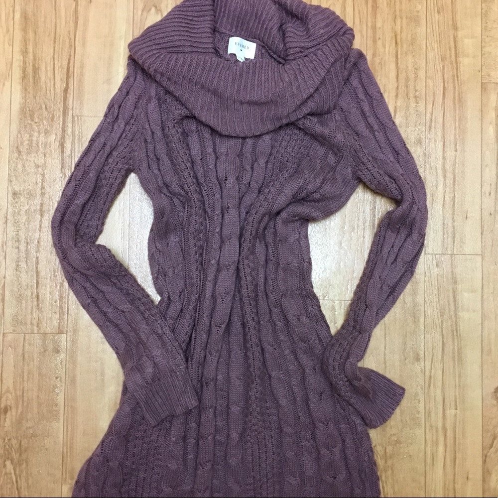 Mauve Sweater Dress